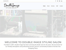 Tablet Screenshot of doubleimagestylingsalon.com